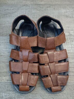 To Boot New York Fisherman Leather Sandals Men's Size 10.5
